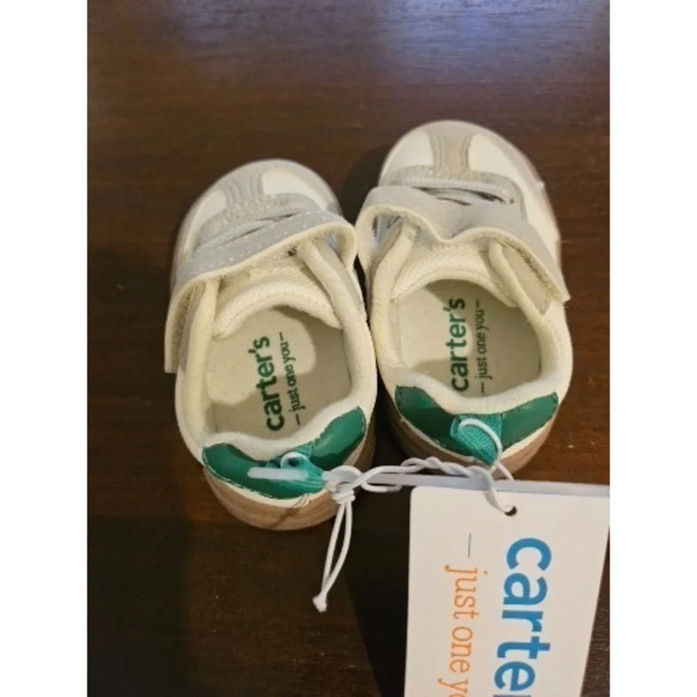 Carter's‎ Just One You® Toddler Boys' First Walker Sneakers Khaki 3 Machine Wash